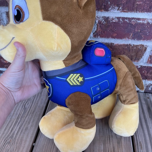 Preloved Stuffed Paw Patrol Chase The Police Dog 16” Tall - Picture 4 of 16